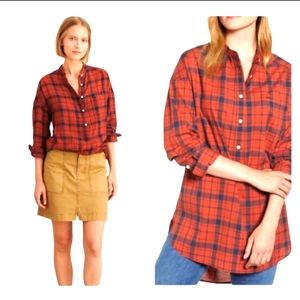 Alex Mill Women's Popover Plaid shirt, xs